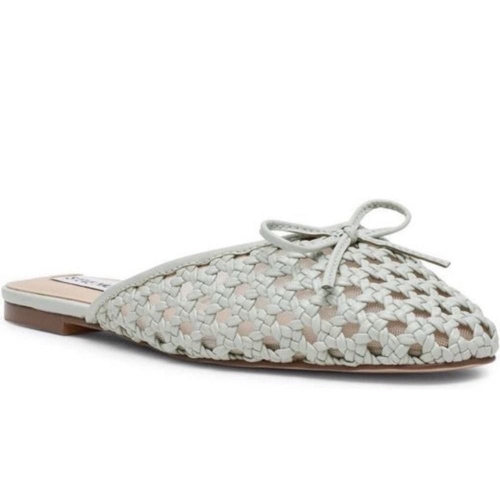 Steve Madden Women's Birdee Blue Cutout Mule Flats, Size 6